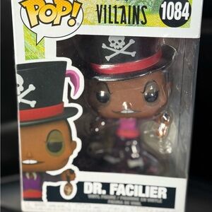 Funko Pop Dr. Facilier with Black Hat and Purple Accents
